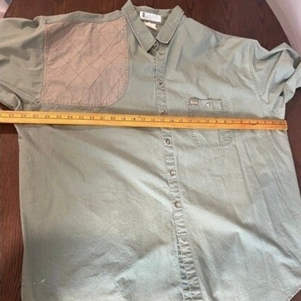 Columbia‎ Hunting Shirt Mens XXL Olive Quilted Shoulder Outdoor Workwear Utility - Picture 5 of 10